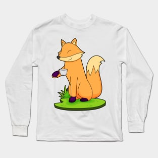 Fox Cup Coffee Long Sleeve T-Shirt